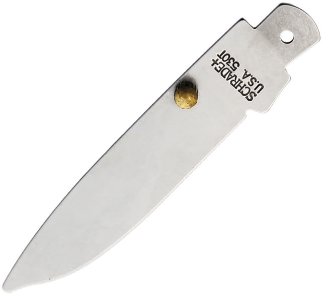 Schrade Knife Blade Knives - Replacement Blades 3.38in Overall Satin Unsharpened SS Blade Thumb Stud - Schrade