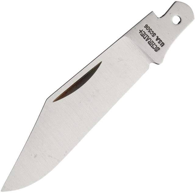 Schrade Knife Blade Knives - Replacement Blades 3in Overall Satin SS Clip Point Blade - Schrade