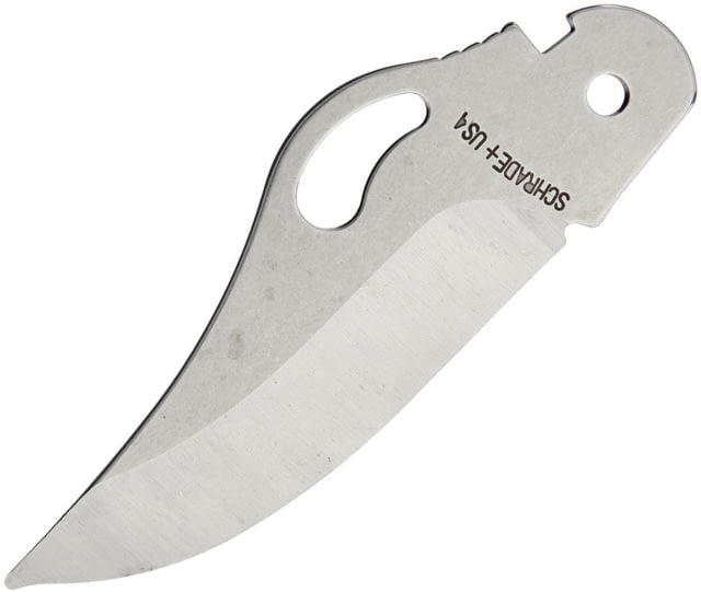 Schrade Knife Blade Knives - Replacement Blades 4in Overall Satin SS Clip Point Blade Thumb Pull - Schrade