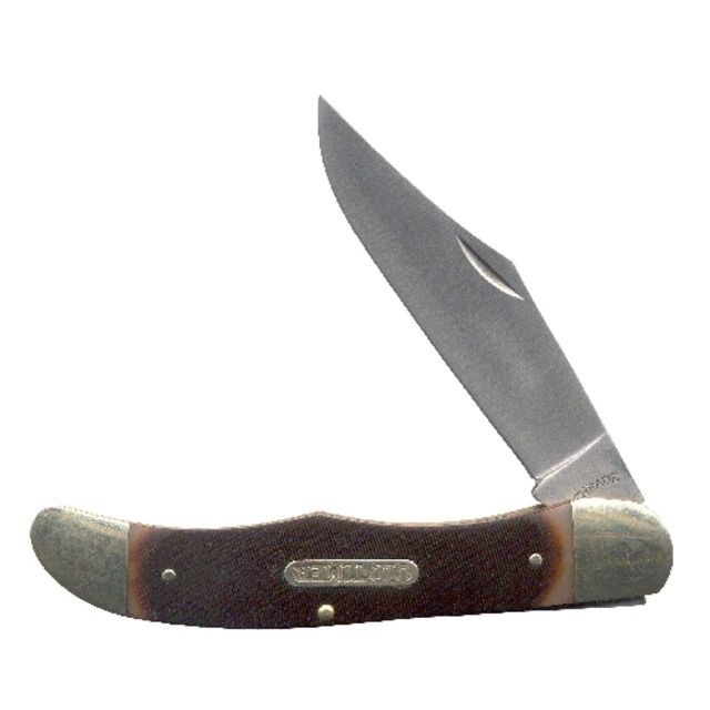 Schrade Mustang Brown W/ Leather Sheath - Old Timer