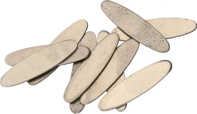 Schrade Oval Shield Measures 3/4in X 3/16in Nickel Silver Finish Package Of 10 - Schrade