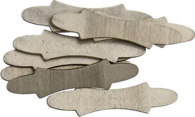 Schrade Plain Shield Bowtie Design Measures 1 1/16in Overall Nickel Silver Finish Package Of 10 - Schrade