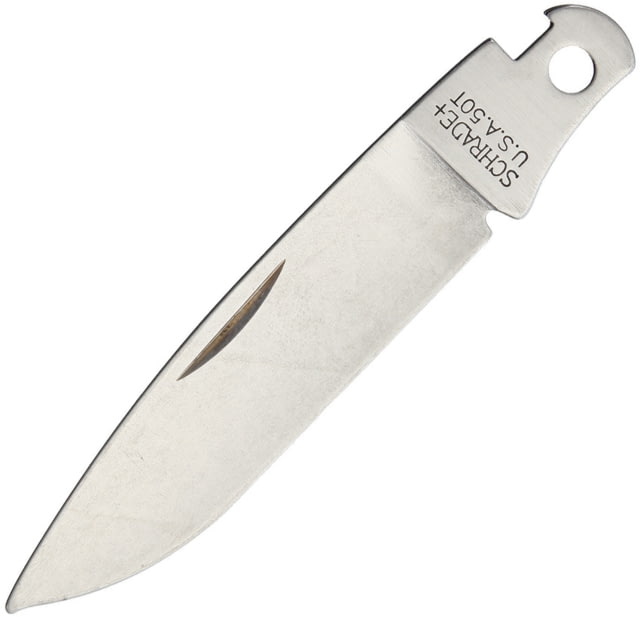 Schrade  Knife Blade - Replacement Blades 3.38in Overall Satin SS Drop Point - Schrade