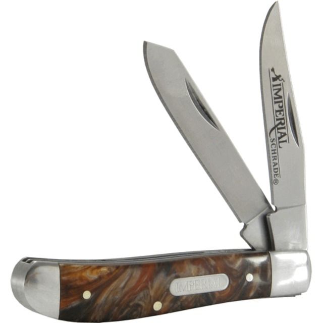 Schrade Imperial Stainless Steel 40percent Ser Blade Pocket Knife