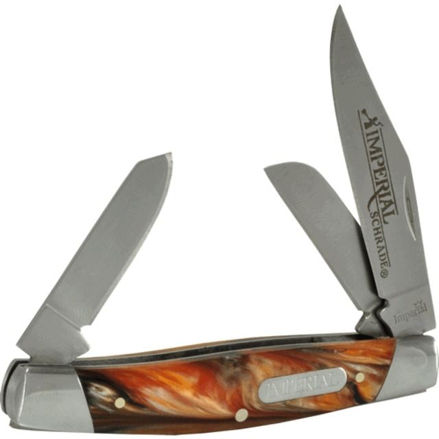 Schrade Imperial Stainless Steel 3 Blade Pocket Knife