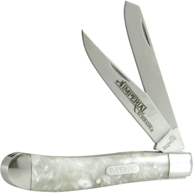 Schrade Imperial Stainless Steel Large 2 Blade Pocket Knife - Schrade
