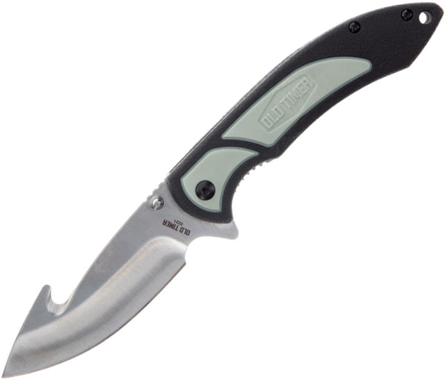 Schrade Trail Boss Linerlock GH 3.50 in Folding Knife Black and gray TPE