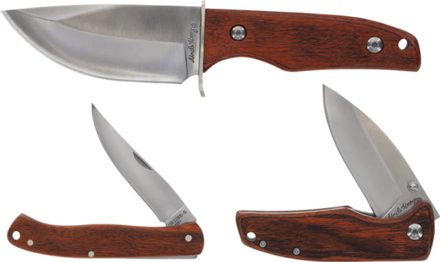 Schrade Uncle Henry /Folder Set SCHP Folding Knife Brown wood - Schrade