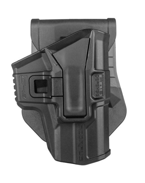 Scorpus Level 1 Retention OWB Belt/Paddle Holster Glock 19 Ambidextrous Hand Black - Fab Defense