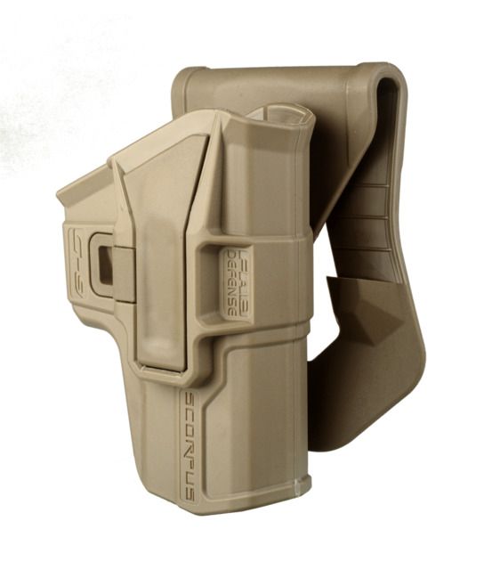 Scorpus M1 Level 1 Retention OWB Belt/Paddle Holster Glock 19 Right Hand Flat Dark Earth - Fab Defense