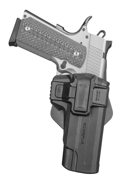 Scorpus M1 Level 1 Retention Swivel OWB Belt/Paddle Holster Left Hand Black