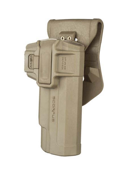 Scorpus M1 Level 1 Retention Swivel OWB Belt/Paddle Holster Left Hand Flat Dark Earth