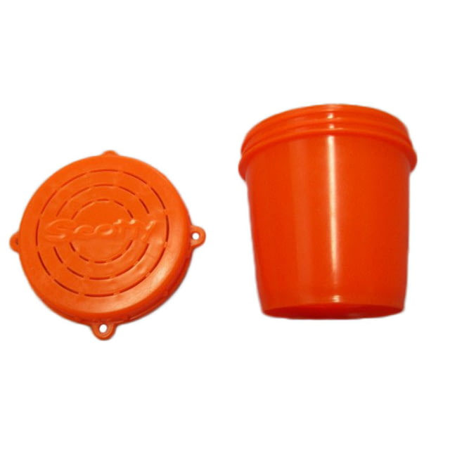 Scotty 652 Bait Jar w/ Quick Lock Threaded Lid 0.5 Litre Fluorescent Red