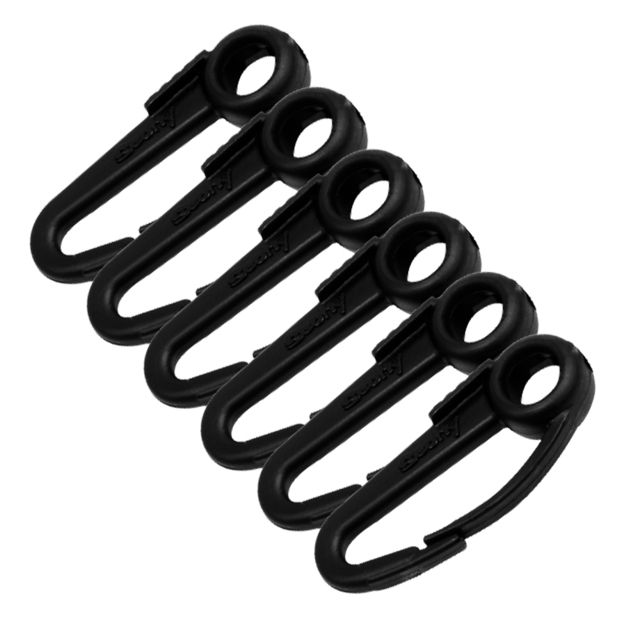 Scotty 590 Snap Hook 6 Pack Black 0