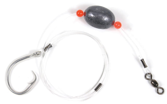 Sea Striker Circle Hook Snapper Grouper Rig 6 oz Egg Lead 30" 150 Lb Mono Sz 13/0 CIrcle Hook