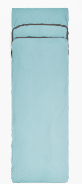 Sea to Summit Comfort Blend Sleeping Bag Liner w/Pillow Sleeve Aqua Sea Blue Universal
