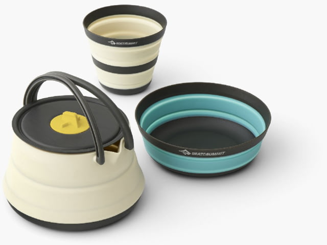 Sea to Summit Frontier UL Collapsible Kettle Cook Set - 3 Piece/1 Person Multi