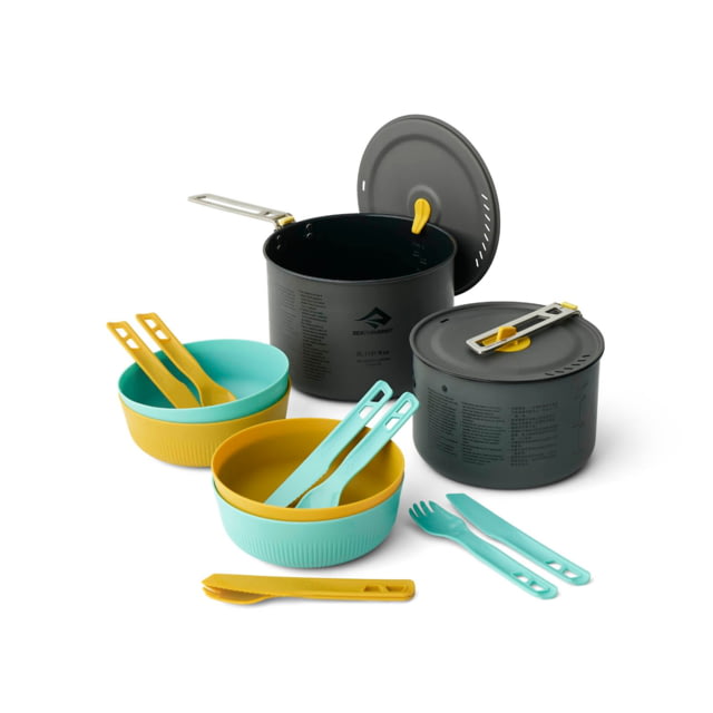 Sea To Summit Sea to Summit Frontier UL TwoPot Cook Set 14 Pieces Multicolor 4 Person - $228.95 at Optics Planet