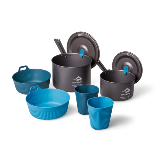 Sea to Summit Frontier Ultralight Two Pot Cook Set 2.5L Assorted 6 Piece