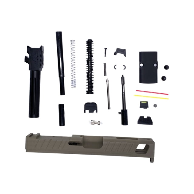American Tactical Arms ATA19 Badger Complete Ambidextrous Slide w/Vortex Venom Optic Cut Unthreaded Elite Series Barrel Fluted Barrel FDE - American Tactical Arms