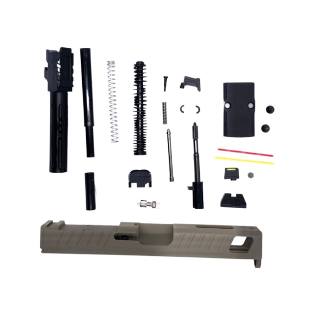 American Tactical Arms ATA19 Badger Complete Ambidextrous Slide w/Vortex Viper Optic Cut Unthreaded Elite Series Barrel Fluted and Ported Barrel FDE - American Tactical Arms