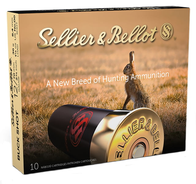 lier & Bellot SB 12 Gauge 12 Pellet 2.75in Shotgun Buckshot 1.125oz 10 Rounds Ammo