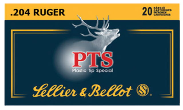 Sellier & Bellot 204 Ruger 32 Grain Plastic Tip Special Rifle Ammo 20 Rounds - Sellier & Bellot