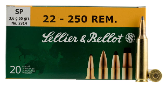 Sellier & Bellot Remington 55 Grain Soft Point Rifle Ammo 20 Rounds