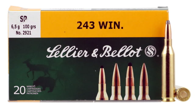 lier & Bellot 243 Winchester 100 Grain Soft Point Rifle 20 Rounds Ammo