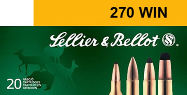 Sellier & Bellot 270 Winchester 150 Grain Soft Point Rifle Ammo 20 Rounds