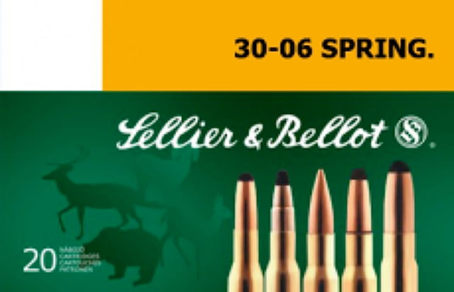 Sellier & Bellot  Springfield 180 Grain Soft Point Cut-Through Edge Rifle Ammo 20 Rounds - Sellier & Bellot