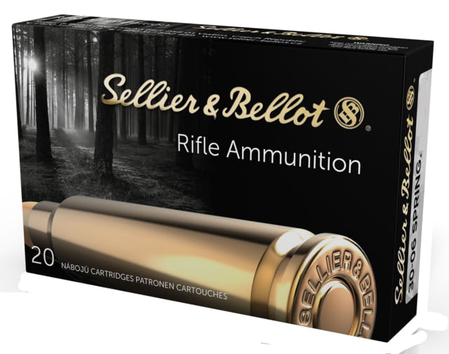 Sellier & Bellot Springfield 147 Grain Full Metal Jacket Rifle Ammo 20 Rounds