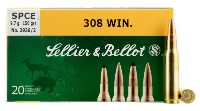 lier & Bellot 308 Winchester 147 Grain Full Metal Jacket Rifle 20 Rounds Ammo
