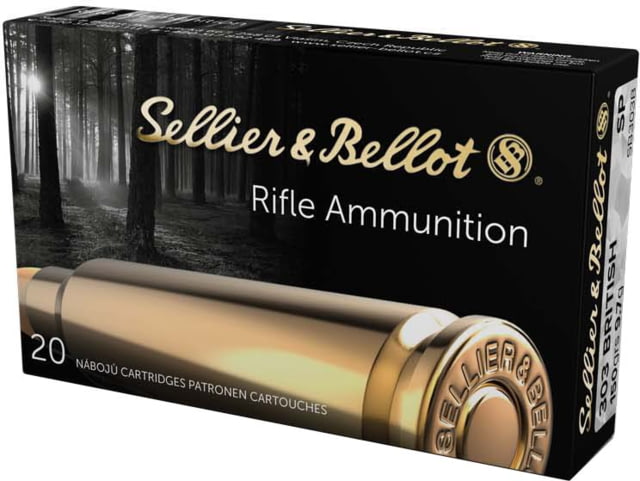 Sellier & Bellot 303 British 150 Grain Soft Point Rifle Ammo 20 Rounds