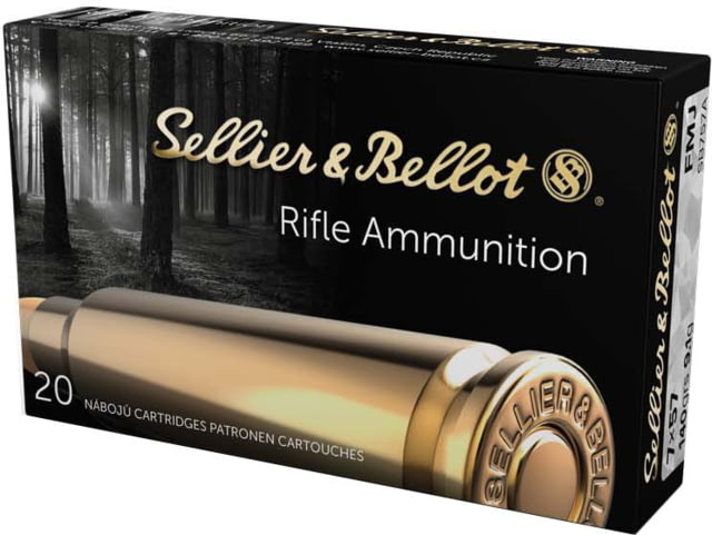 Sellier & Bellot 7x57 140 Grain Full Metal Jacket Rifle Ammo 20 Rounds