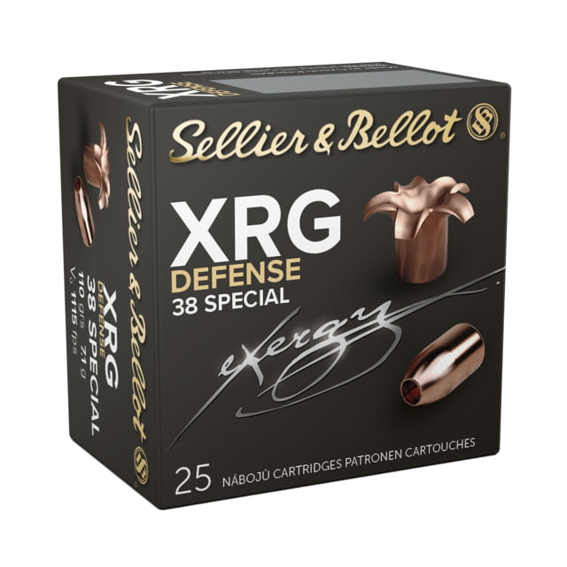 Sellier & Bellot Sport Shooting 38 Special 110 Grain Hollow Point Pistol Ammo 25 Rounds - Sellier & Bellot