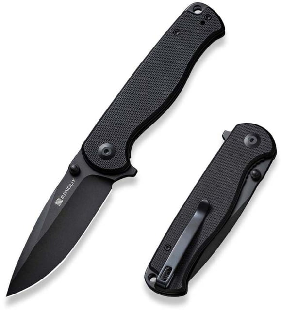 SENCUT Errant Flipper & Thumb Stud Knife G10 Handle 3.45inch 9cr18mov Blade - Sencut