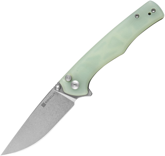 SENCUT Crowley Folding Knife 3.48in D2 Steel G10 Handle Natural - Sencut