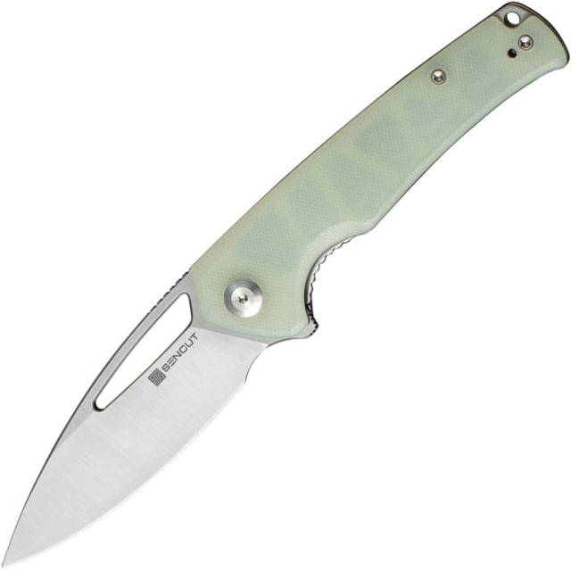 SENCUT Mims Folding Knife 3.48in Carbon Steel G10 Handle Natural/Satin - Sencut