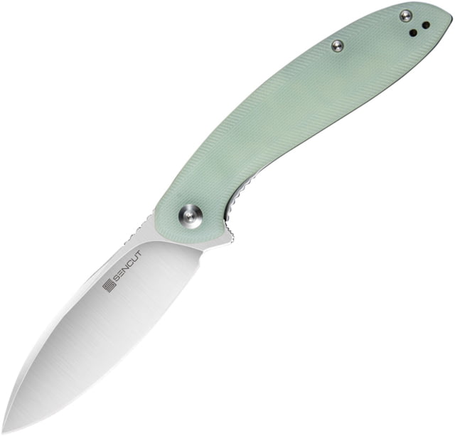 SENCUT San Angelo Linerlock Jade 3.50 in Folding Knife Jade G10