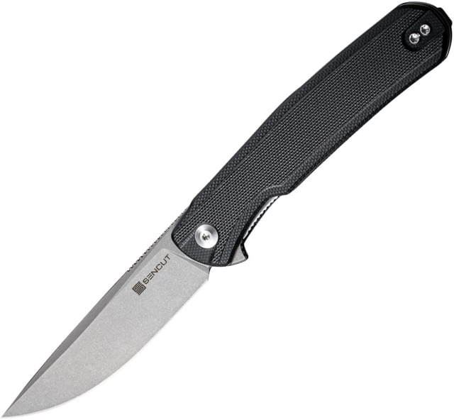 SENCUT Scitus Linerlock 3.50 in Folding Knife Black G10