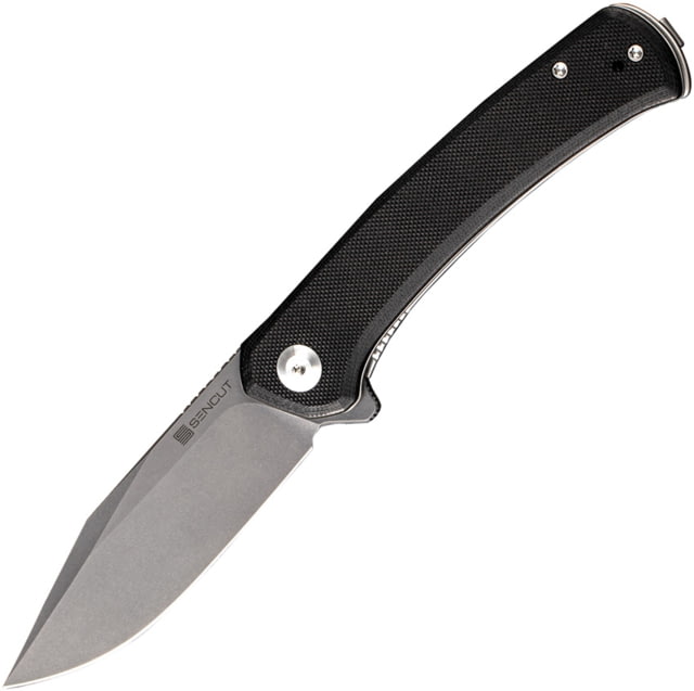 SENCUT Snap Linerlock 3.50 in Folding Knife Black G10