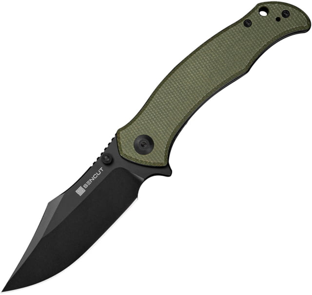 SENCUT Tauron Linerlock Olive Mic - Sencut
