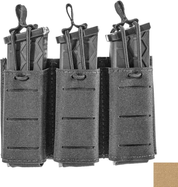 Sentry Gunnar Pistol Triple Mag Pouch 9mm/.40 Caliber Coyote Brown Triple - Sentry