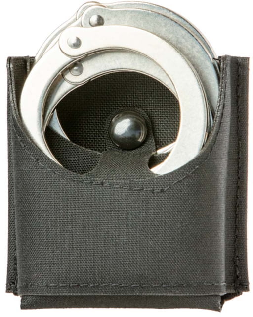 Sentry Double Pouch Open Top Handcuffs Black - Sentry
