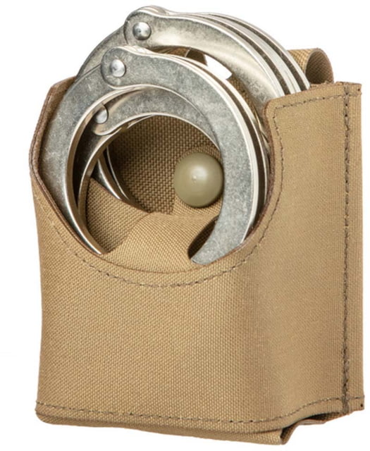 Sentry Double Pouch Open Top Handcuffs Coyote Brown - Sentry