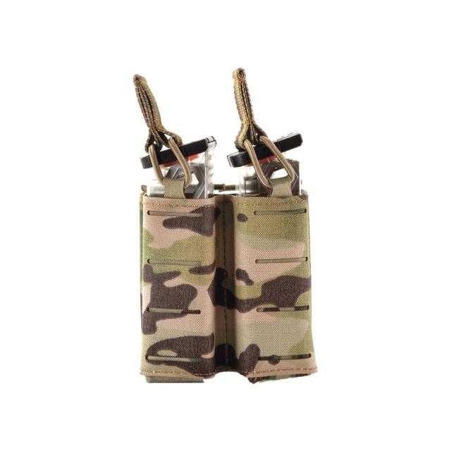 Sentry Pistol Double Mag Pouch Side by Side Staggered Column Black - Sentry