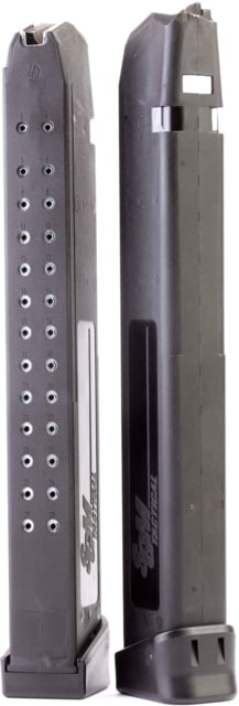  Tactical 9mm Glock Compatible Pistol Magazine 33 Round Black SGMT9G33R Ammo