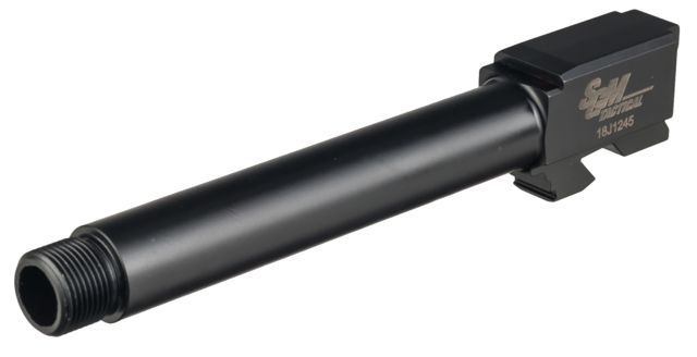 SGM Tactical Glock 17 Compatible Match Barrel Threaded Nitride Black - Sgm Tactical