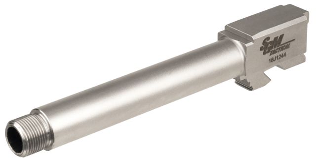 SGM Tactical Glock 17 Compatible Match Barrel Threaded Stainless Stainless - Sgm Tactical